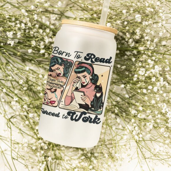 Born to Read Forced to Work, Book Lover Gift, Spicy Books, Dark Romance, Booktok - Picture 4 of 6